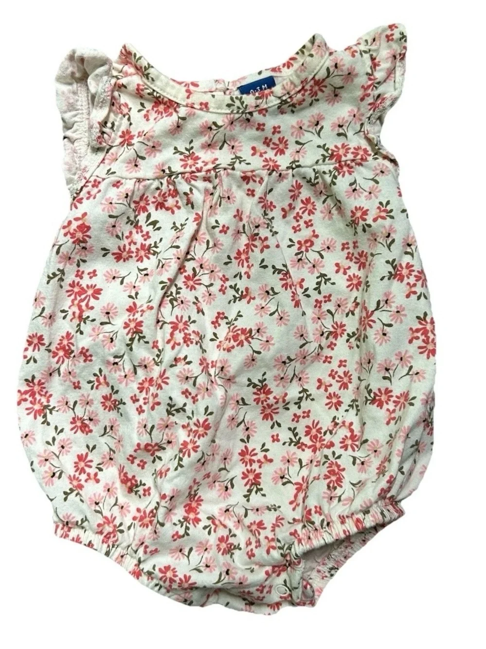 Baby Girl Summer Clothing Puma Floral Pink Purple Polka Dots Size 0-3 Months